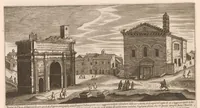 Picture 3 of 24 from Vestigi delle antichità di Roma, Tivoli, Pozzvolo et altri lvochi (1660), leaf 10