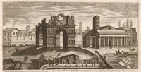 An illustration from Vestigi delle antichità di Roma, Tivoli, Pozzvolo et altri lvochi (1660)