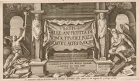 Picture 1 of 24 from Vestigi delle antichità di Roma, Tivoli, Pozzvolo et altri lvochi (1660), leaf 4