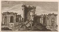 An illustration from Vestigi delle antichità di Roma, Tivoli, Pozzvolo et altri lvochi (1660)