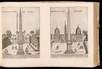 An illustration from Nova racolta degl'obelischi et colonne antiche, dellalma Citta di Roma con le sve dichiaratione (1655)