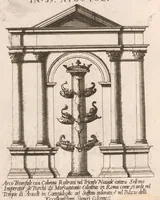An illustration from Nova racolta degl'obelischi et colonne antiche, dellalma Citta di Roma con le sve dichiaratione (1655)