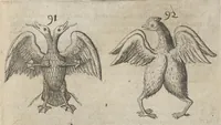 An illustration from Monstrorum historia memorabilis : monstrosa humanorum partuum miracula : stupendis conformationum formulis ab vtero materno enata : viuis exemplis, obseruationibus, & picturis, referens : accessit analogicum argumentum de monstris brutis : Supplementi loco ad observationes medicas Schenkianas edita (1609)