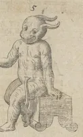 An illustration from Monstrorum historia memorabilis : monstrosa humanorum partuum miracula : stupendis conformationum formulis ab vtero materno enata : viuis exemplis, obseruationibus, & picturis, referens : accessit analogicum argumentum de monstris brutis : Supplementi loco ad observationes medicas Schenkianas edita (1609)