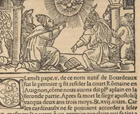 An illustration from Le promptuaire des conciles de leglise catholique, auec les scismes & la differe[n]ce diceulx (1533)