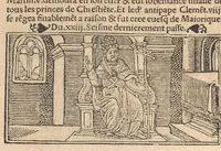 An illustration from Le promptuaire des conciles de leglise catholique, auec les scismes & la differe[n]ce diceulx (1533)
