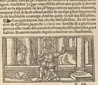 An illustration from Le promptuaire des conciles de leglise catholique, auec les scismes & la differe[n]ce diceulx (1533)