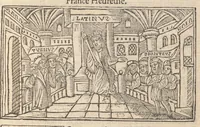 An illustration from Le promptuaire des conciles de leglise catholique, auec les scismes & la differe[n]ce diceulx (1533)