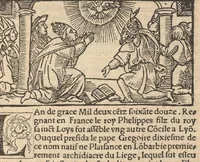 An illustration from Le promptuaire des conciles de leglise catholique, auec les scismes & la differe[n]ce diceulx (1533)