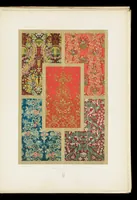 An illustration from L'art, la décoration et l'ornement des étoffes et des tissus chez les anciens et chez les modernes. Recueil historique, pratique et technique de décorations polychromes (1870)