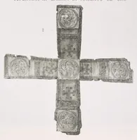 An illustration from Commenti sopra suppellettili sacre di argento ed oro appartenute ai primissimi secoli della chiesa : pubblicati gia il 1o gennaio 1888 pel faustissimo giorno del sacerdotale giubileo di papa Leone XIII e dedicati ai cultori di archeologia cristiana (1890)
