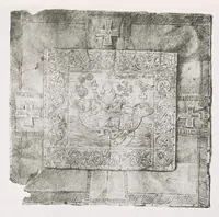 An illustration from Commenti sopra suppellettili sacre di argento ed oro appartenute ai primissimi secoli della chiesa : pubblicati gia il 1o gennaio 1888 pel faustissimo giorno del sacerdotale giubileo di papa Leone XIII e dedicati ai cultori di archeologia cristiana (1890)