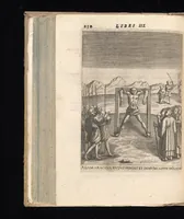 An illustration from De Christianis apud Iaponios Triumphis, siue, De grauissima ibidem contra Christi fidem persecutione exorta anno MDCXII usq[ue] ad annum MDCXX. libri quinq[ue] : in annos totidem summa cum fide ex annuis Societatis Iesu litteris continua historiae serie distributi (1623)