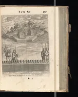 An illustration from De Christianis apud Iaponios Triumphis, siue, De grauissima ibidem contra Christi fidem persecutione exorta anno MDCXII usq[ue] ad annum MDCXX. libri quinq[ue] : in annos totidem summa cum fide ex annuis Societatis Iesu litteris continua historiae serie distributi (1623)