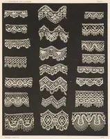 An illustration from Les dentelles à la main: dentelles aux fuseaux--dentelles à l'aiguille--dentelles à points mélangés; 135 planches, accompagnées de légendes et précédées de descriptions détaillées des différents points (1906)