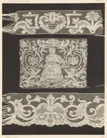 An illustration from Les dentelles à la main: dentelles aux fuseaux--dentelles à l'aiguille--dentelles à points mélangés; 135 planches, accompagnées de légendes et précédées de descriptions détaillées des différents points (1906)