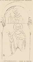 An illustration from Les peintures murales du Moyen Age & de la Renaissance en Forez (1900)