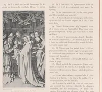 An illustration from Les saints évangiles : illustrations d'apres les maitres des XIVe, XVe, & XVIe siècles (1899)