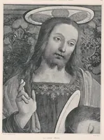 An illustration from Les saints évangiles : illustrations d'apres les maitres des XIVe, XVe, & XVIe siècles (1899)