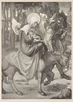 An illustration from Les saints évangiles : illustrations d'apres les maitres des XIVe, XVe, & XVIe siècles (1899)