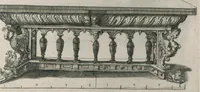 An illustration from Oficina arcvlaria : in qva svnt ad spectantia diuersa eximia exempla ex varijs autoribus collecta = Bovticqve menvserie : d'dens laquelle sont comprins les plus notable fondaments, non moins arichesse auecq des nouuelles inuentons = Schriner Laden : in wischem begriffen seyn vnderschadtliche schoene Fondamenten zu Nutz deren Const Liebhaberen = Schrinwerckers Winckel : waer in begrepen syn de principaelste stucken der schrenwerckers const (1642)