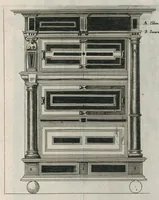 Picture 5 of 12 from Oficina arcvlaria : in qva svnt ad spectantia diuersa eximia exempla ex varijs autoribus collecta = Bovticqve menvserie : d'dens laquelle sont comprins les plus notable fondaments, non moins arichesse auecq des nouuelles inuentons = Schriner Laden : in wischem begriffen seyn vnderschadtliche schoene Fondamenten zu Nutz deren Const Liebhaberen = Schrinwerckers Winckel : waer in begrepen syn de principaelste stucken der schrenwerckers const (1642), leaf 22