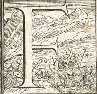 An illustration from Alcvne composizioni di diversi avtori in lode del ritratto della Sabina. Scolpito in marmo dall'eccellentissimo m. Giouanni Bologna, posto nella piazza del serenissimo gran duca di Toscana (1583)