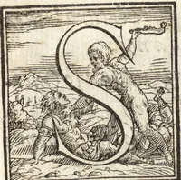 An illustration from Alcvne composizioni di diversi avtori in lode del ritratto della Sabina. Scolpito in marmo dall'eccellentissimo m. Giouanni Bologna, posto nella piazza del serenissimo gran duca di Toscana (1583)