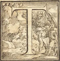 An illustration from Alcvne composizioni di diversi avtori in lode del ritratto della Sabina. Scolpito in marmo dall'eccellentissimo m. Giouanni Bologna, posto nella piazza del serenissimo gran duca di Toscana (1583)