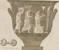 An illustration from Alexii Symmachi Mazochii Neapolit. ecclesiae canonici, regii sacrae scripturae interpretis Commentariorvm in Regii Hercvlanensis Mvsei aeneas Tabvlas heracleenses pars I[-II] .. (1754)
