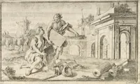 An illustration from Alexii Symmachi Mazochii Neapolit. ecclesiae canonici, regii sacrae scripturae interpretis Commentariorvm in Regii Hercvlanensis Mvsei aeneas Tabvlas heracleenses pars I[-II] .. (1754)