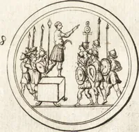 An illustration from Ammiani Marcellini Rerum gestarum qui de XXXI supersunt, libri XVIII (1693)