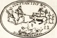 Picture 44 of 64 from Ammiani Marcellini Rerum gestarum qui de XXXI supersunt, libri XVIII (1693), leaf 46