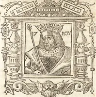 An illustration from Les anciennes et modernes genealogies des roys de France et mesment du roy Pharamond : auec leurs epitaphes et effigies .. (1527)