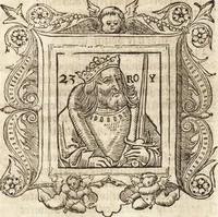 Picture 32 of 65 from Les anciennes et modernes genealogies des roys de France et mesment du roy Pharamond : auec leurs epitaphes et effigies .. (1527), leaf 196