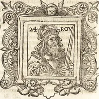 Picture 33 of 65 from Les anciennes et modernes genealogies des roys de France et mesment du roy Pharamond : auec leurs epitaphes et effigies .. (1527), leaf 201