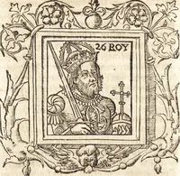 Picture 35 of 65 from Les anciennes et modernes genealogies des roys de France et mesment du roy Pharamond : auec leurs epitaphes et effigies .. (1527), leaf 213