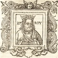Picture 36 of 65 from Les anciennes et modernes genealogies des roys de France et mesment du roy Pharamond : auec leurs epitaphes et effigies .. (1527), leaf 216