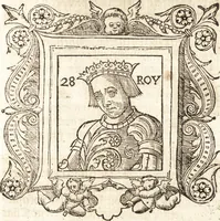 Picture 37 of 65 from Les anciennes et modernes genealogies des roys de France et mesment du roy Pharamond : auec leurs epitaphes et effigies .. (1527), leaf 218