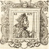 Picture 50 of 65 from Les anciennes et modernes genealogies des roys de France et mesment du roy Pharamond : auec leurs epitaphes et effigies .. (1527), leaf 264