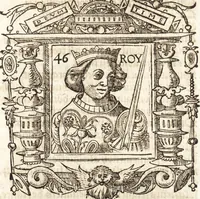 Picture 54 of 65 from Les anciennes et modernes genealogies des roys de France et mesment du roy Pharamond : auec leurs epitaphes et effigies .. (1527), leaf 284