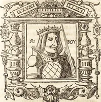An illustration from Les anciennes et modernes genealogies des roys de France et mesment du roy Pharamond : auec leurs epitaphes et effigies .. (1527)