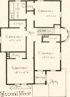 An illustration from Artistic dwellings : giving views, floor plans and estimates of cost of many house and cottage designs, costing from $600 up, designed and selected with especial reference to economy in building and convenience of arrangement (1893)