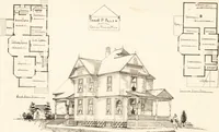 Picture 4 of 75 from Artistic dwellings : giving views, floor plans and estimates of cost of many house and cottage designs, costing from $600 up, designed and selected with especial reference to economy in building and convenience of arrangement (1893), leaf 20
