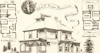 Picture 25 of 75 from Artistic dwellings : giving views, floor plans and estimates of cost of many house and cottage designs, costing from $600 up, designed and selected with especial reference to economy in building and convenience of arrangement (1893), leaf 54