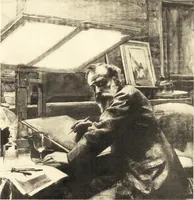 An illustration from Catalogue of an exhibition of paintings and sculpture from the Luxembourg Museum, Paris, of objects of decorative art from Mobilier National, the Gobelins and the Sèvres manufactories, of paintings, sculpture, and prints by contributing French and Belgian artists : forming the art collection exhibited by the French government at the Panama-Pacific Exposition, 1915 (1918)