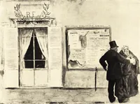 An illustration from Catalogue of an exhibition of paintings and sculpture from the Luxembourg Museum, Paris, of objects of decorative art from Mobilier National, the Gobelins and the Sèvres manufactories, of paintings, sculpture, and prints by contributing French and Belgian artists : forming the art collection exhibited by the French government at the Panama-Pacific Exposition, 1915 (1918)