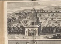 An illustration from Athanasii Kircheri è Soc. Jesu Latium, id est, Nova & parallela Latii tum veteris tum novi descriptio : qua quaecunque vel natura, vel veterum Romanorum ingenium admiranda effecit, geographico-historico-physico ratiocinio, juxta rerum gestarum, temporumque seriem exponitur & enucleatur (1671)