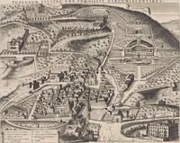 An illustration from Athanasii Kircheri è Soc. Jesu Latium, id est, Nova & parallela Latii tum veteris tum novi descriptio : qua quaecunque vel natura, vel veterum Romanorum ingenium admiranda effecit, geographico-historico-physico ratiocinio, juxta rerum gestarum, temporumque seriem exponitur & enucleatur (1671)