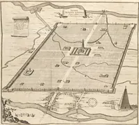 An illustration from Athanasii Kircheri e Soc. Jesu Turris Babel, sive, Archontologia qua primo priscorum post diluvium hominum vita, mores rerumque gestarum magnitudo, secundo Turris fabrica civitatumque extructio, confusio linguarum, & inde gentium transmigrationis, cum principalium inde enatorum idiomatum historiia, multiplici eruditione describunter & explicantur (1679)